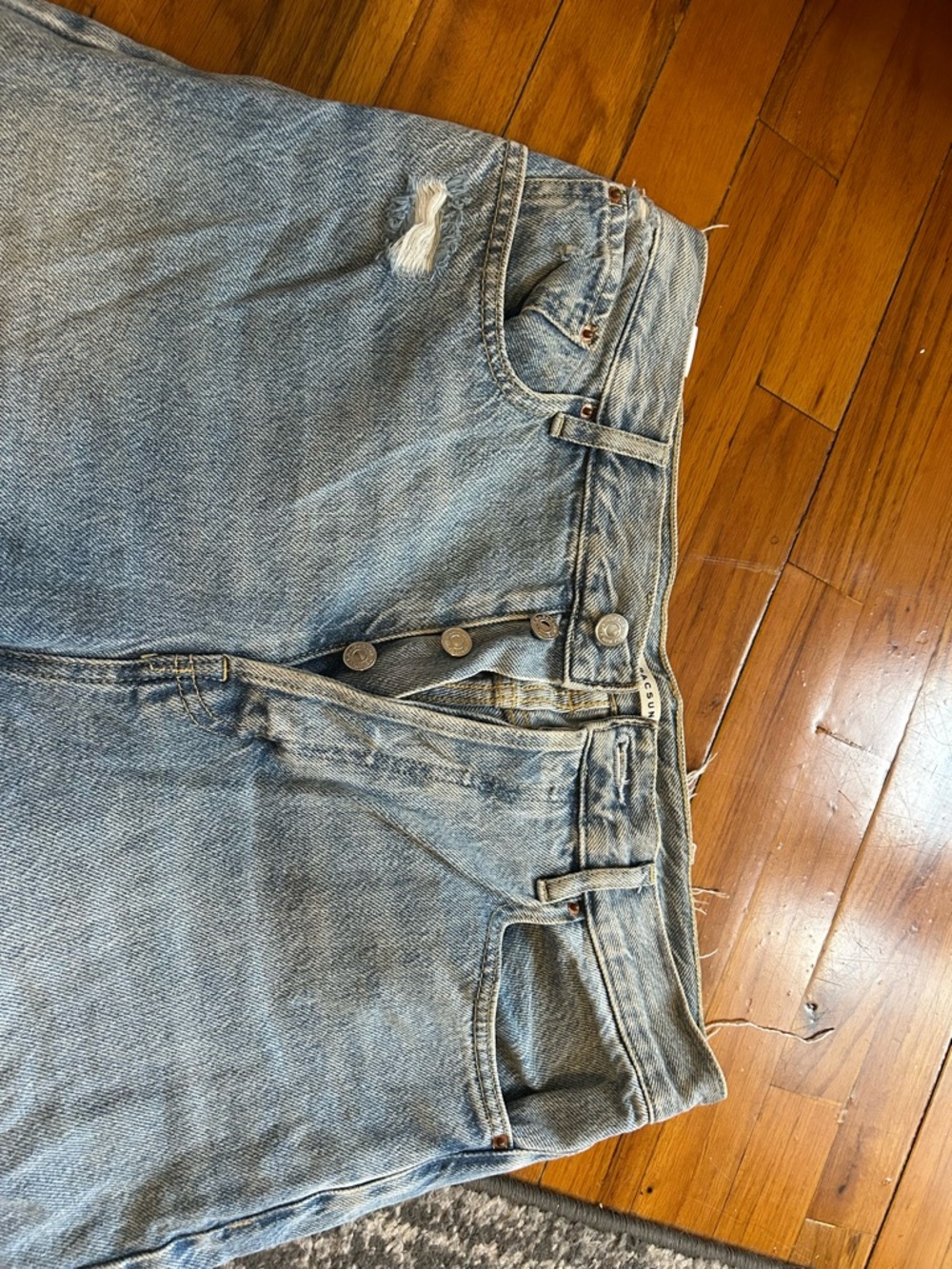 PacSun Light Wash Distressed High-Rise Jeans